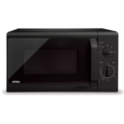 Microonda Atma Matrb20Uap 20 Lts Rotativo 700W Negro