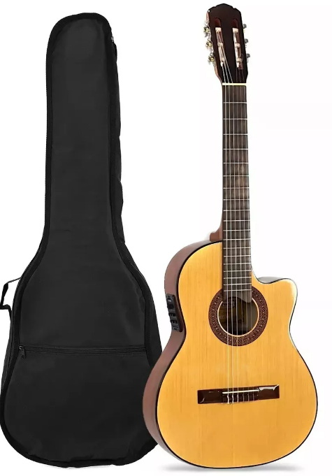 Guitarra Electroacus Cdas Nylon Gracia Mod M10 C/Eq + Funda Cod.63763