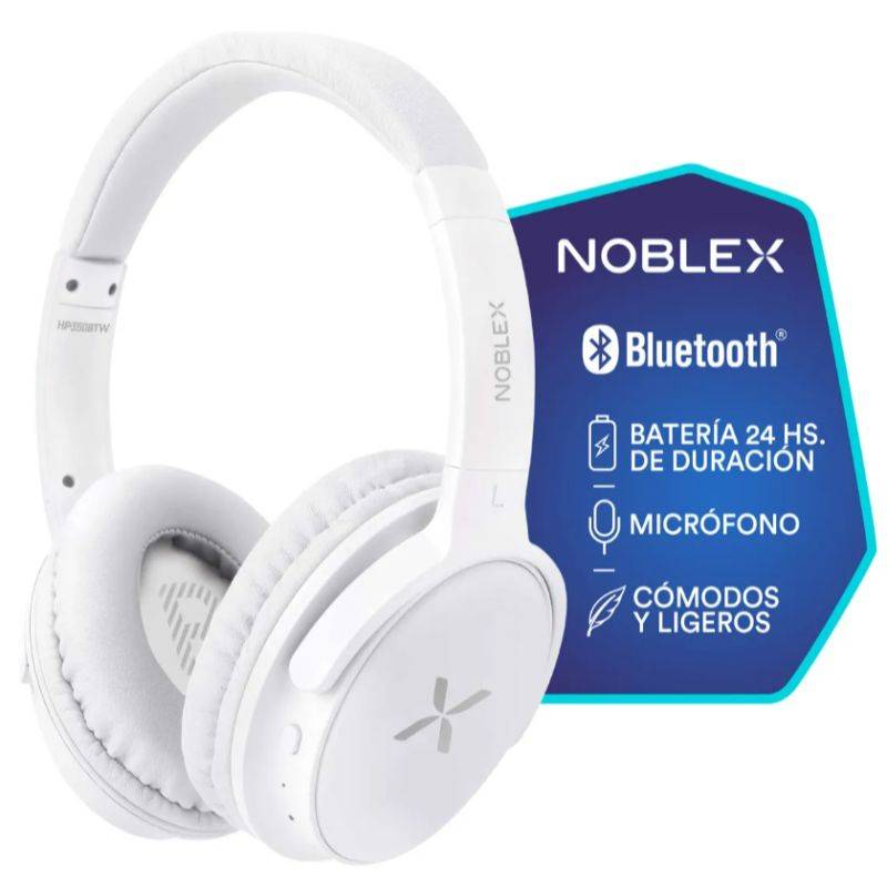 Auricular Noblex Hp350Btw Bluetooh Driver 40 Mm Color Blanco