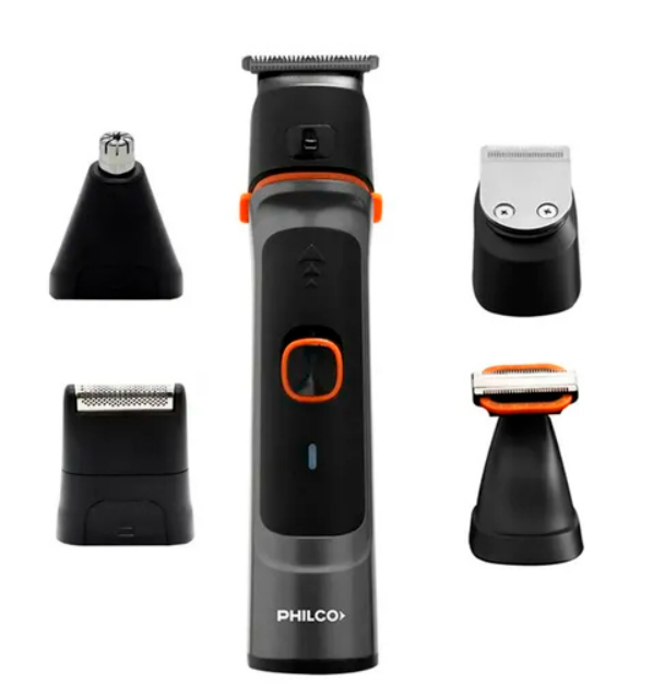 Cortabarba Philco Cb8875Pp Grooming Kit-15 Piezas/Base Organizadora