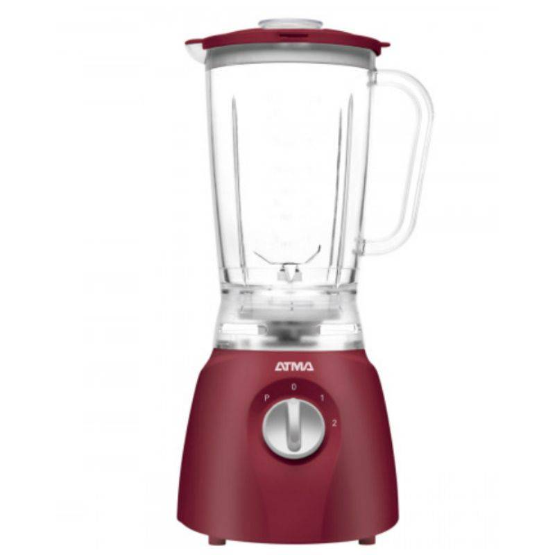 Licuadora Atma Lv24R1Ap 500W Jarra 1.25L Pulsador Cuchilla Desmontable Color Rojo