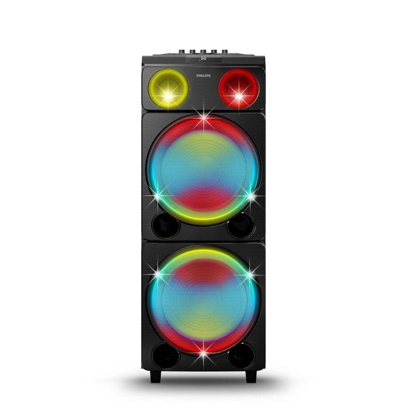 Bafle Philips Tax5509/77 12X2 260W Rms Party Speaker/Bluetooth/Entrada P/ Mic O Guitarra