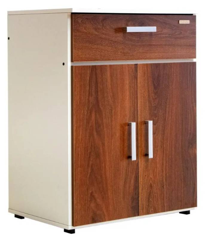 Mueble P/Microondas Platinum 3045 2 Ptas 1 Cajon  Blanco / Roble Ant.