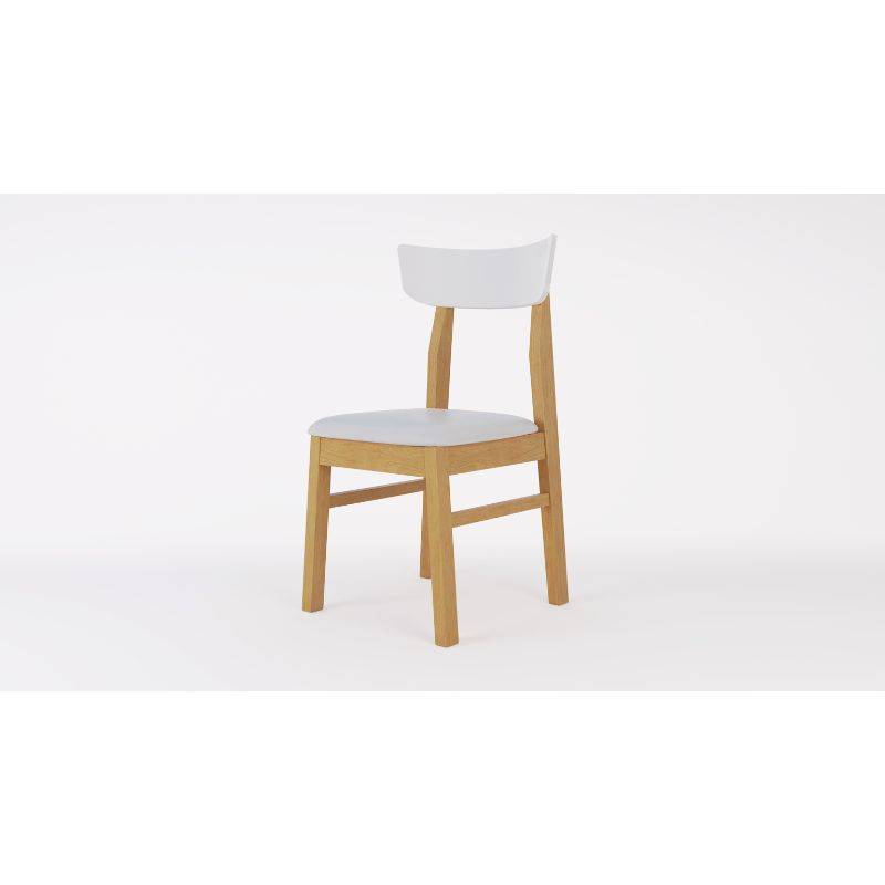 Silla Mad Inmacol Mod. Medit.  Color Miel/Bco Cod.140 Tap. Tela