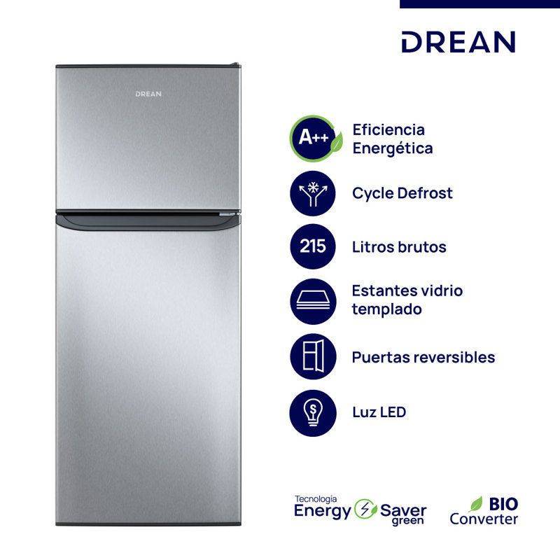 Hel Drean Rzd215Pvarxo 215 Lts C/Freezer /Gris