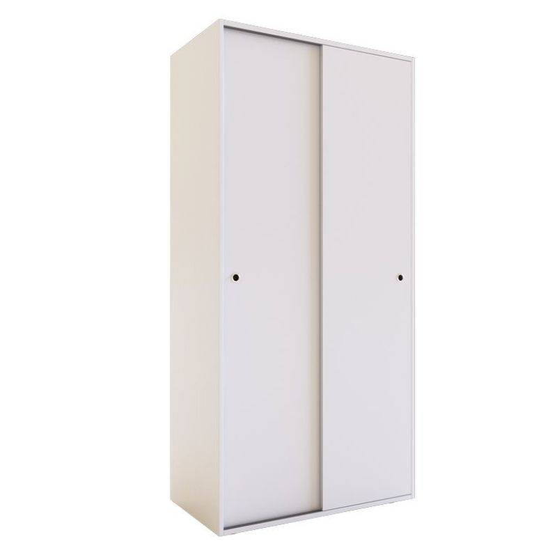 Placard Delos 2P Corred. Dec01Br 183X89X50 C/1 Caj. Int Color Blanco