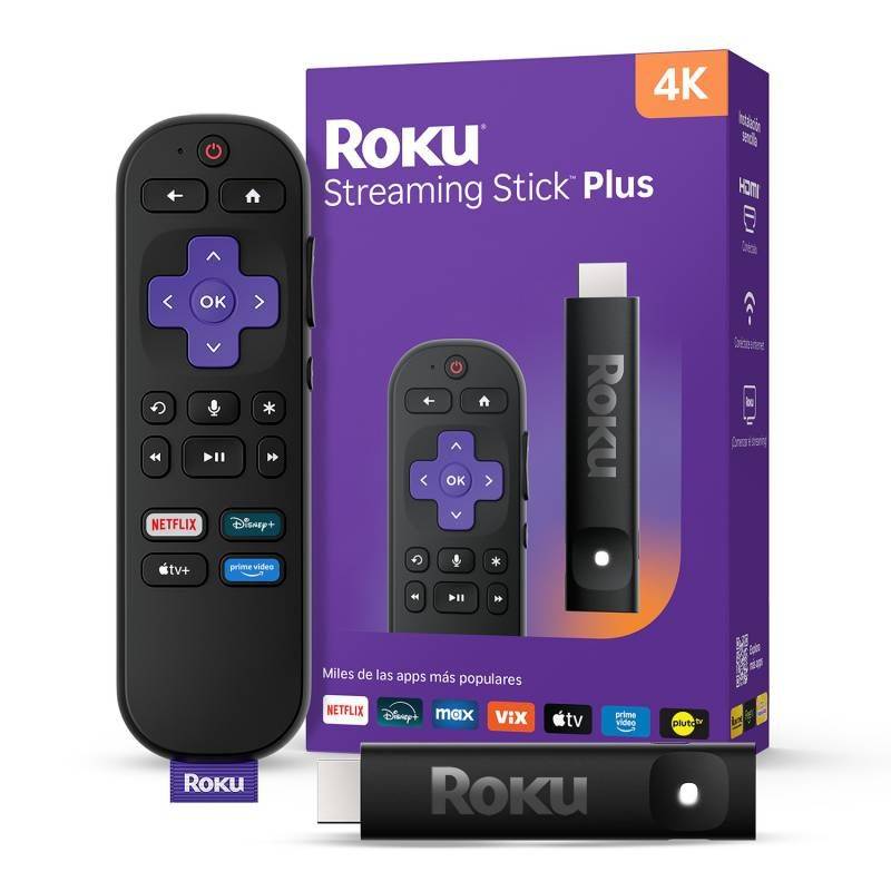 Dispositivo De Streaming Roku Stick Plus