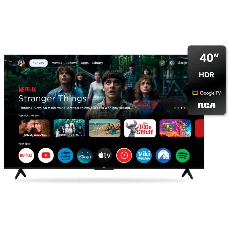 Led Rca 40 R40Gl100-F Smart Full Hd Google Tv Hdmi/Usb/Sint Digit/Bt/Dolby Digital