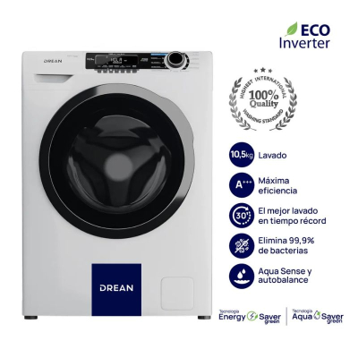 Lavarropa  Drean Lcfdr1012Sb0 10,5Kg 1200Rpm