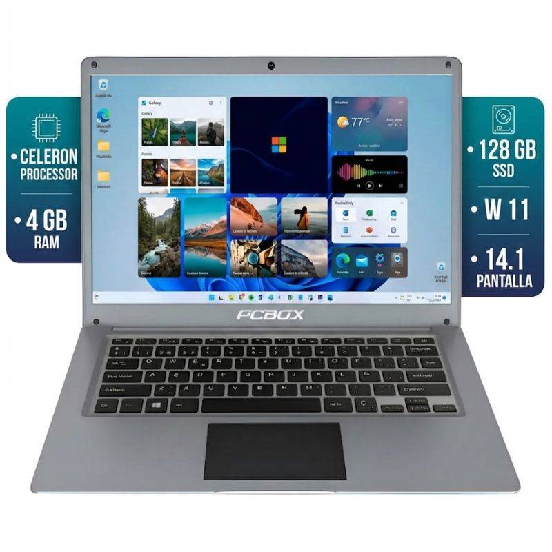 Notebook Pcbox Pcb-Glw4 Celeron N4020C/128Gb Ssd/4Gb/Wifi/Webcam 14.1W11