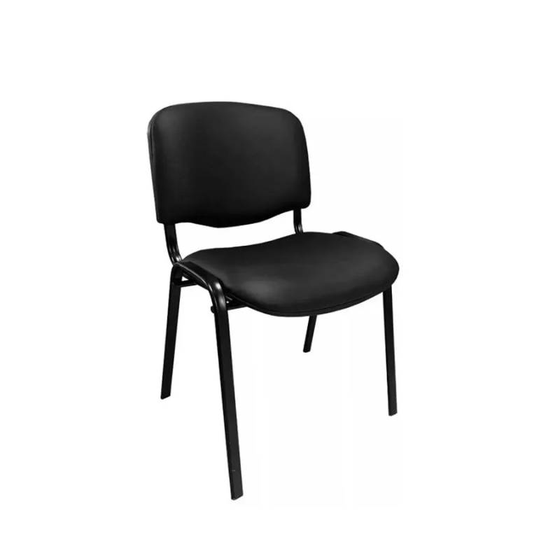 Silla Ofi Portantino Ap40 Apilable Ecocuero Negro